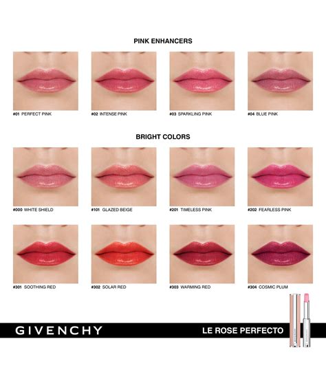 givenchy rose perfecto lip balm swatches|givenchy black pink lip gloss.